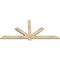 Ekena Millwork Kennewick Rough Sawn Timber Gable Bracket, Douglas Fir, 72"W x 33"H x 2"D x 4"F, 11/12 Pitch GBW072X33X0204KEN00RDF - alternate 4